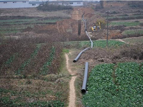 農村安全飲水鞏固提升工程施工現場